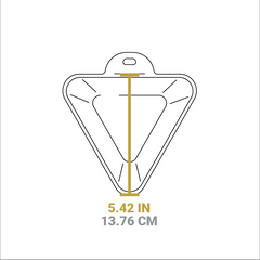 Heat-Treated 10 Ounce Triangular Cast Iron Mini Server 